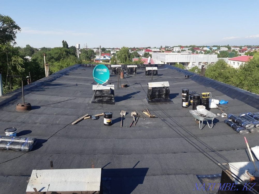 REPAIR OF THE SOFT ROOFING OF ROOFS, Leakage Elimination. Waterproofing Almaty - photo 6