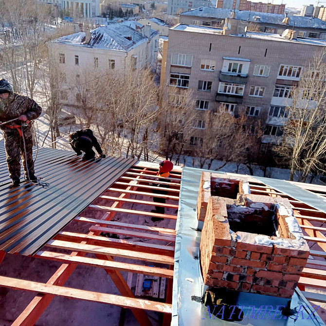 Roofing all types soft built-up roofing frame roofing any volume Astana - photo 5