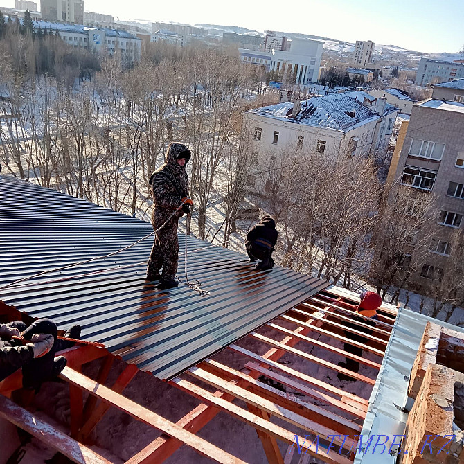 Roofing all types soft built-up roofing frame roofing any volume Astana - photo 6
