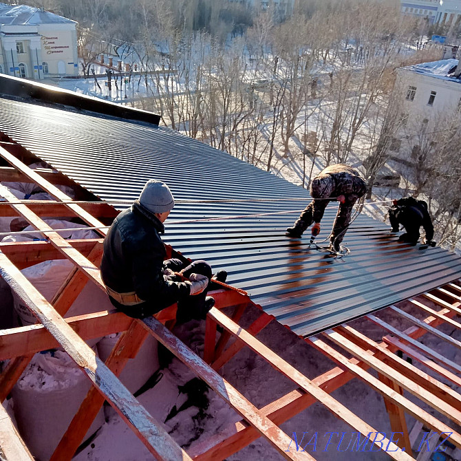 Roofing all types soft built-up roofing frame roofing any volume Astana - photo 7