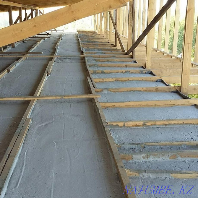 Roof insulation with FOAM CONCRETE (WARM in winter, COOL in summer) Shymkent - photo 5