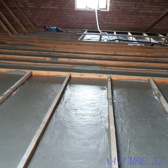 Roof insulation with FOAM CONCRETE (WARM in winter, COOL in summer) Shymkent - photo 2