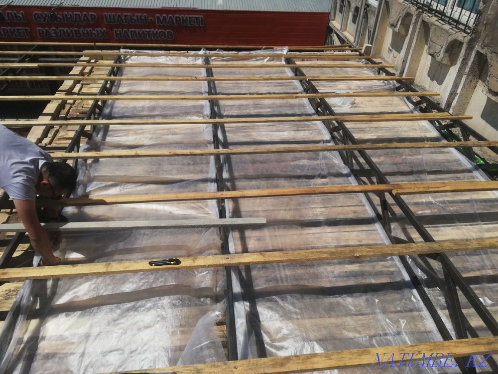 Утепление крыши ПЕНОБЕТОНОМ (зимой ТЕПЛО, летом ПРОХЛАДНО) Шымкент - изображение 1