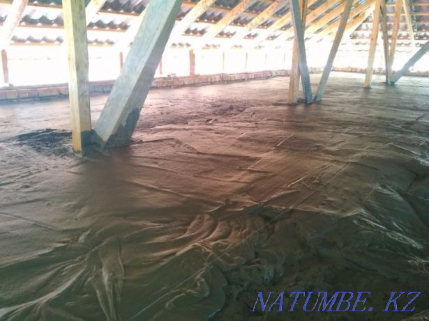 100% Roof insulation ceiling Foam concrete expanded clay foam ecowool foam concrete  - photo 1