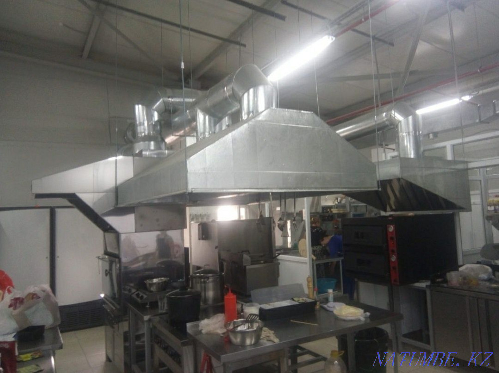 Ventilation. Hood. Inflow. Umbrellas. Grease trap. Tin shop. Astana - photo 2