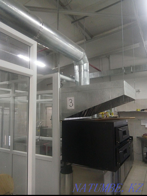 Ventilation. Hood. Inflow. Umbrellas. Grease trap. Tin shop. Astana - photo 3