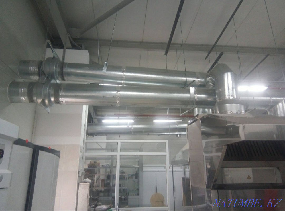 Ventilation. Hood. Inflow. Umbrellas. Grease trap. Tin shop. Astana - photo 8