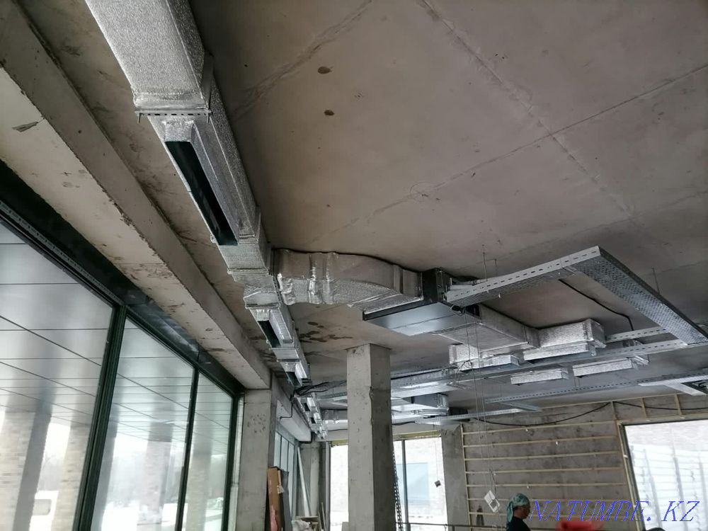 Монтаж установка ВЫТЯЖКА ВЕНТИЛЯЦИЯ. приточка. Алматы - изображение 4
