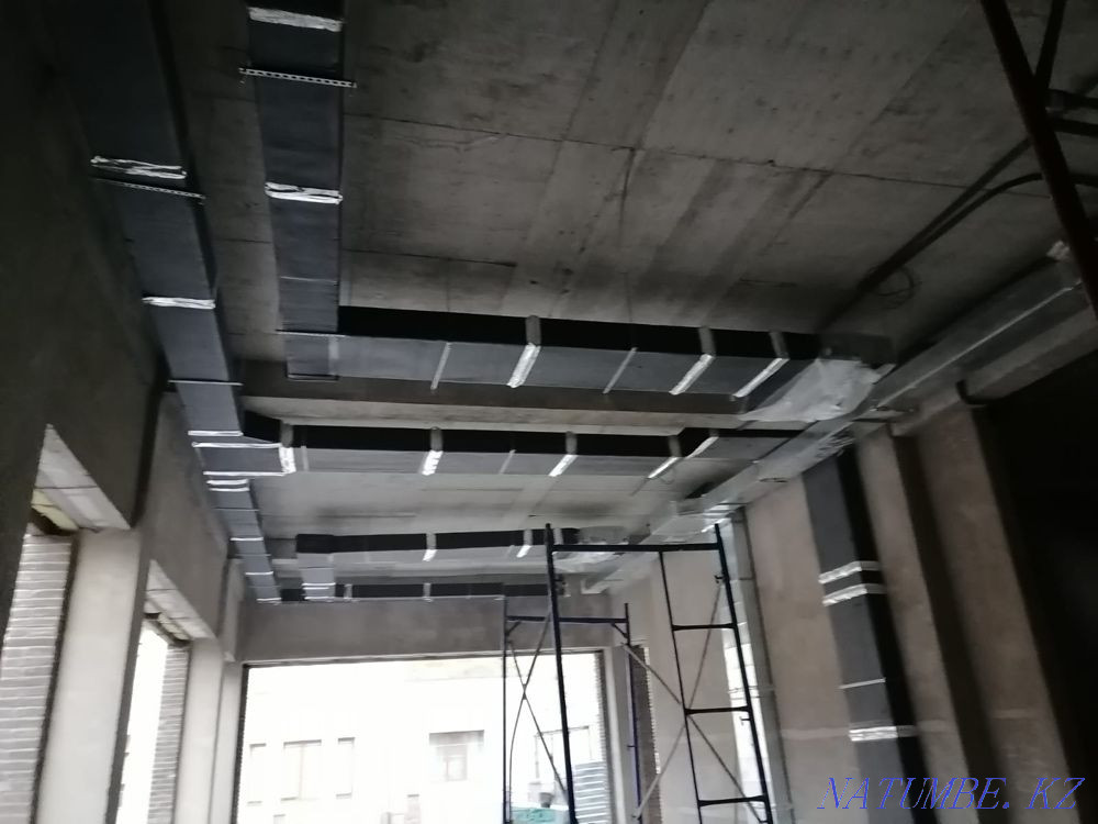 Монтаж установка ВЫТЯЖКА ВЕНТИЛЯЦИЯ. приточка. Алматы - изображение 2