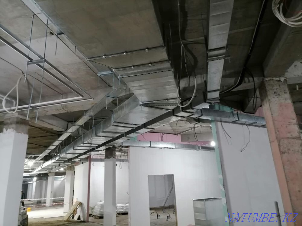 Монтаж установка ВЫТЯЖКА ВЕНТИЛЯЦИЯ. приточка. Алматы - изображение 3