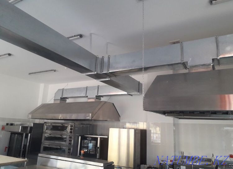 Монтаж установка ВЫТЯЖКА ВЕНТИЛЯЦИЯ. приточка. Алматы - изображение 1
