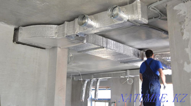 Mounting and installation of ventilation equipment Astana - photo 1