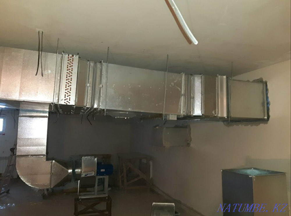Вентиляция. Вытяжка. Зонты. Жестяншик. Жестяной цех. Приточка. Астана - изображение 3