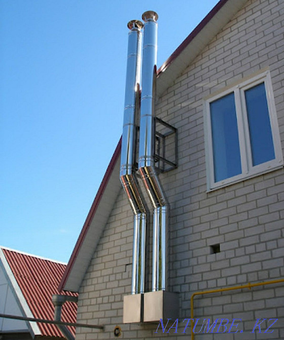 Ventilation (installation) plums, garbage containers. Astana - photo 2