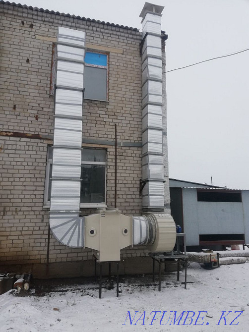 Вентиляция. Изготовление и монтаж воздуховод. Услуги жестянщика. Семей - изображение 7