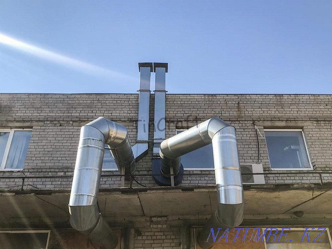 Exhaust pipe cleaning installation installation manufacturing ventilation Shymkent - photo 2