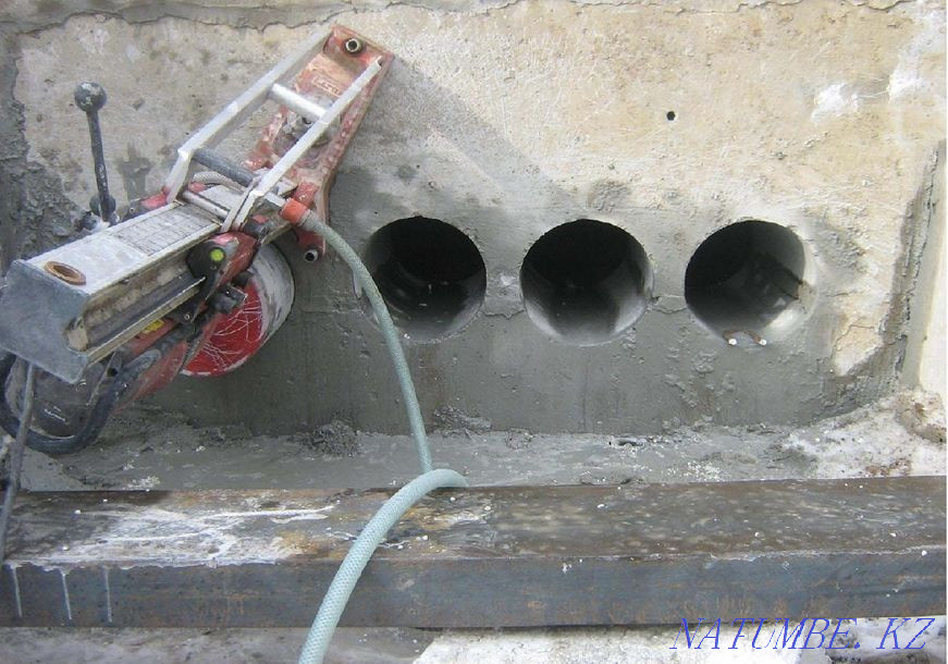 Diamond drilling, wall drilling, hole drilling, concrete drilling Almaty - photo 3