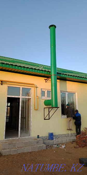 Услуга установки дымоход Жестяные работа. Вентиляция. Стройтельство Актобе - изображение 3