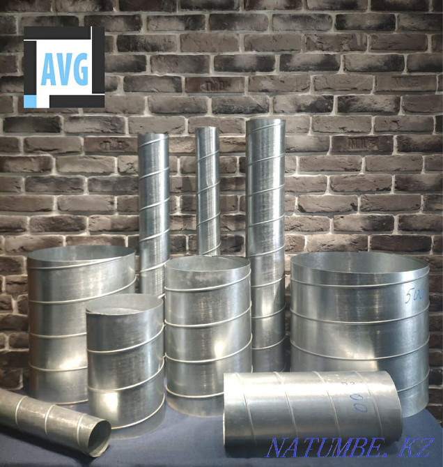 Air ducts, ventilation products made of galvanized, black, stainless steel. Almaty - photo 2