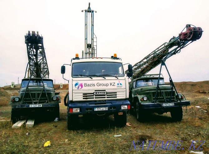 Drilling wells for water. Well repair. Compressor services. Aqtobe - photo 1
