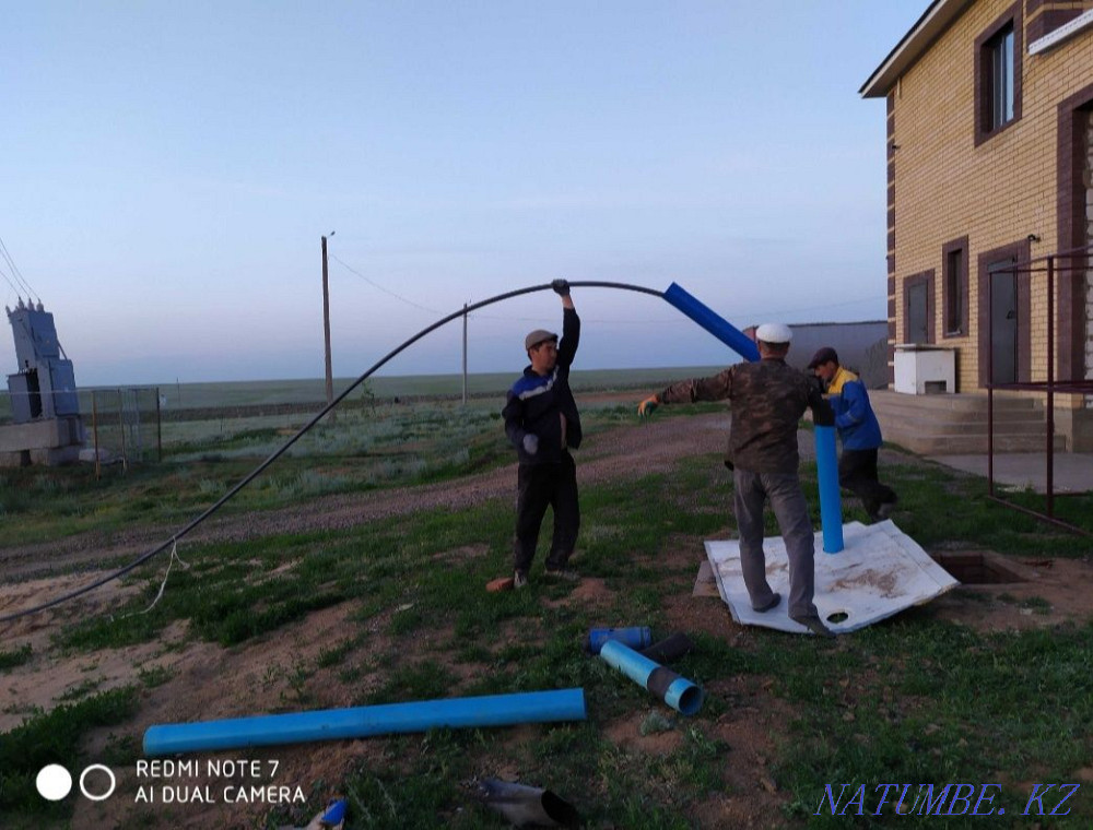 Су үшін ұңғымаларды бұрғылау. Құдық жөндеу. Компрессор қызметтері.  Ақтөбе  - изображение 4