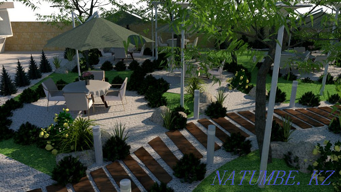 House project Landscaping design Working project Master plan Landscaping Almaty - photo 1