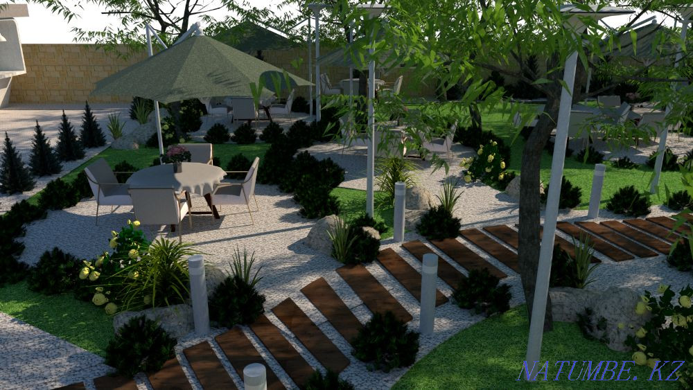 House project Landscaping design Working project Master plan Landscaping Almaty - photo 1