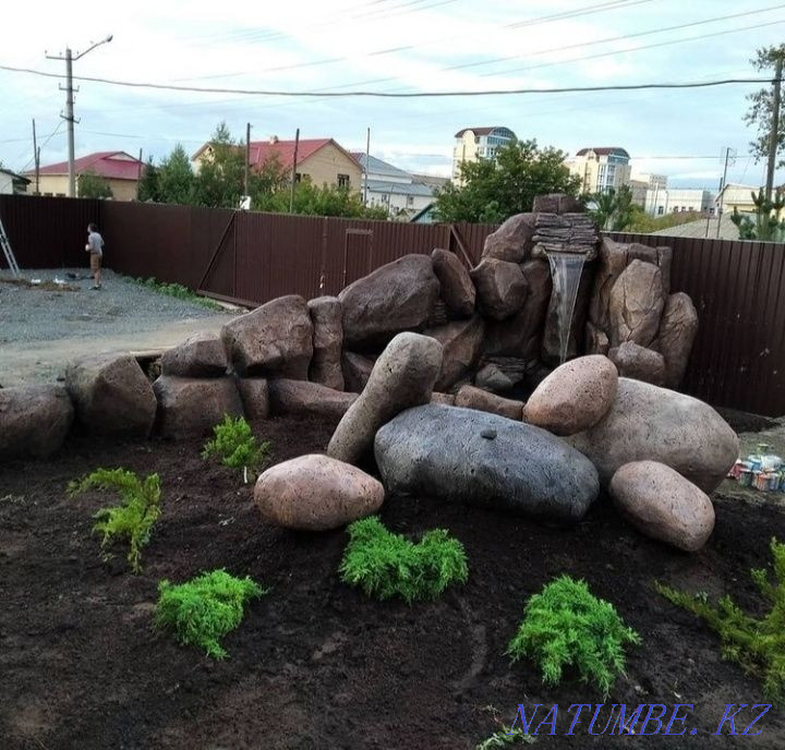 Automatic lawn watering. Landscape design Nur-Sultan city Акбулак - photo 1