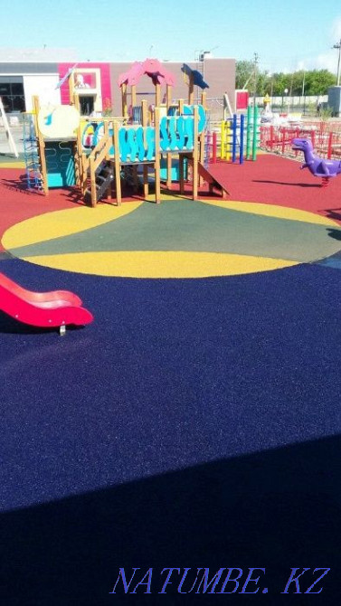 Резиновое покрытие (Тартан) для детских и спортивных площадок Павлодар - изображение 1