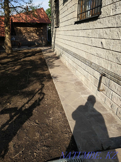 Installation of decking, WPC, terrace boards, limestone, polygal. Almaty - photo 5