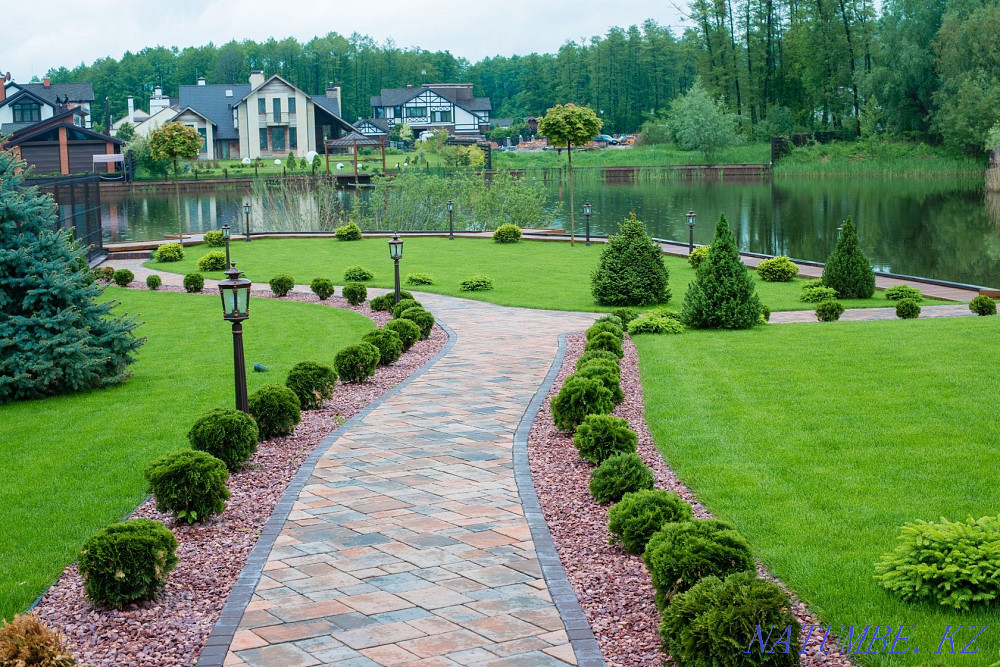 Landscaping. Lawn. Landscaping. Greenery care. Taraz - photo 2