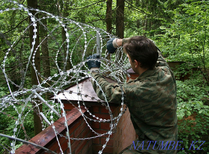 Professional installation (Installation) SBB Egoza. Barbed wire. ACL Almaty - photo 1