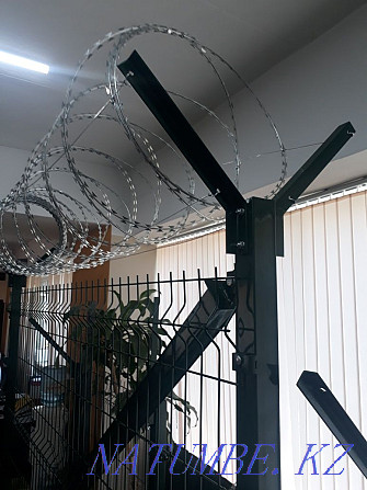 Professional installation (Installation) SBB Egoza. Barbed wire. ACL Almaty - photo 8