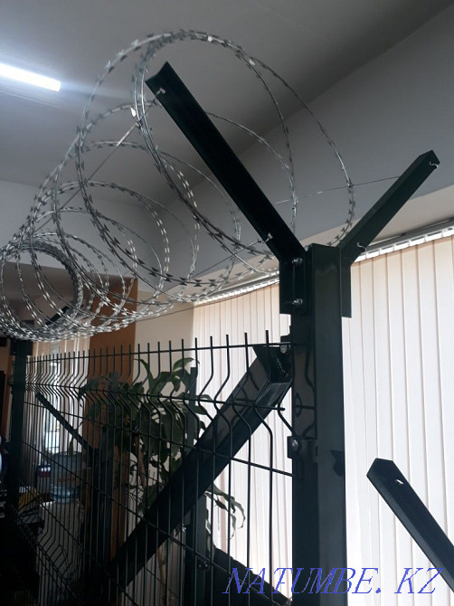 Professional installation (Installation) SBB Egoza. Barbed wire. ACL Almaty - photo 8
