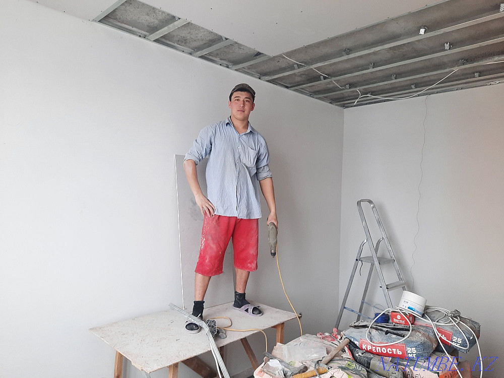 Монтаж ГИПСОКАРТОНА Либой Сложности Алматы - изображение 1