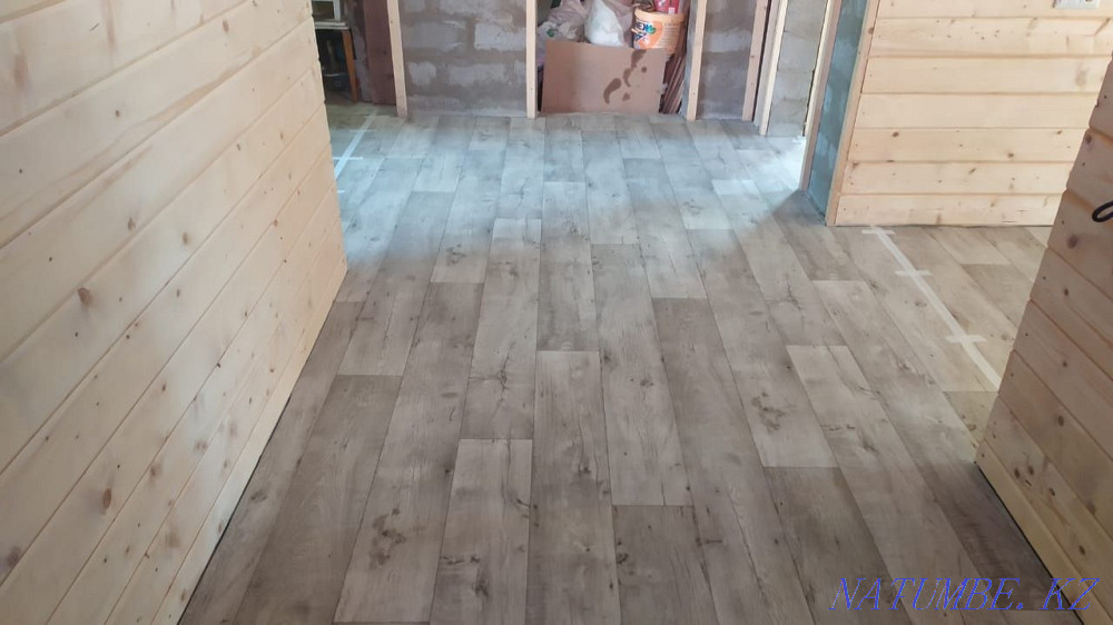 Настил линолеума, укладка ламината, установка плинтусов Костанай - изображение 3