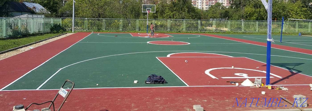 From 4300tg. Rubber crumb pad. Rubber coating. tartan Shymkent - photo 1