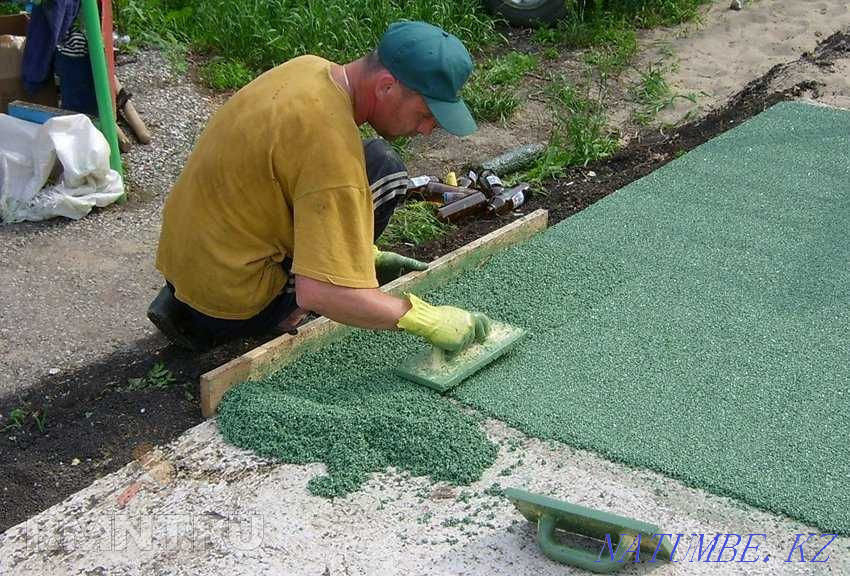 From 4300tg. Rubber crumb pad. Rubber coating. tartan Shymkent - photo 6