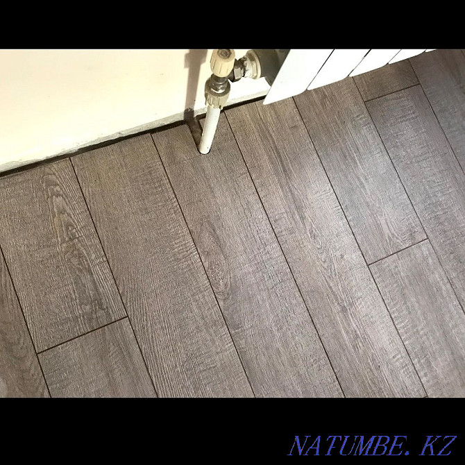 Professional laminate flooring! MDF skirting installation! molding Almaty - photo 6