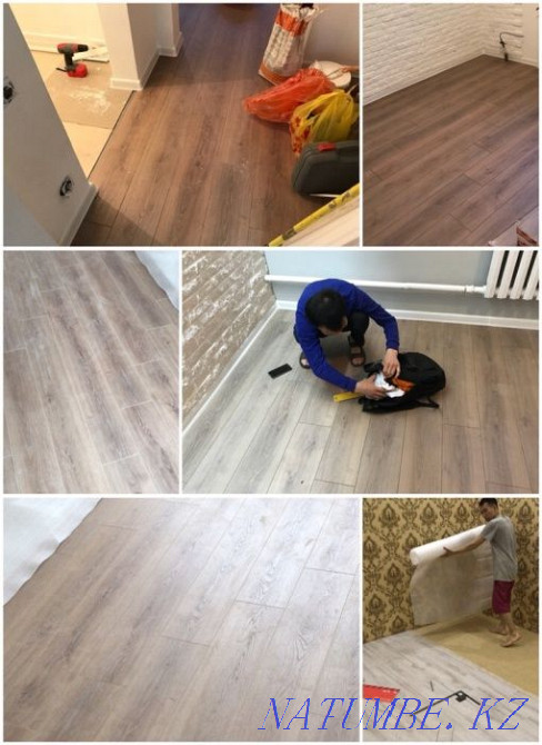 Укладка ламината профессионально! Установка плинтус мдф! молдинг Алматы - изображение 4