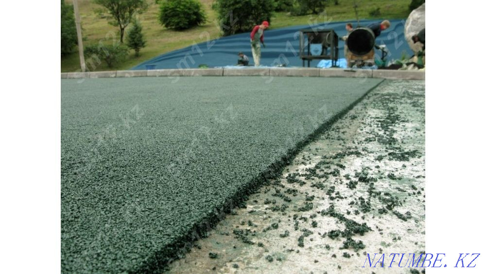 4300тг. Резеңке үгіндісі. Резеңке жабыны жіксіз, көгал  Тараз  - изображение 4