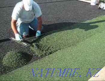 От 4300 Укладка резиновой крошки. Резиновая покрытие. Тартан Шымкент - изображение 1