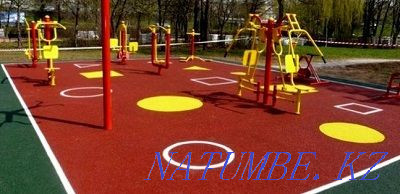 4300tg. Rubber crumb pad. Rubber coating. Tile rubber Shymkent - photo 3