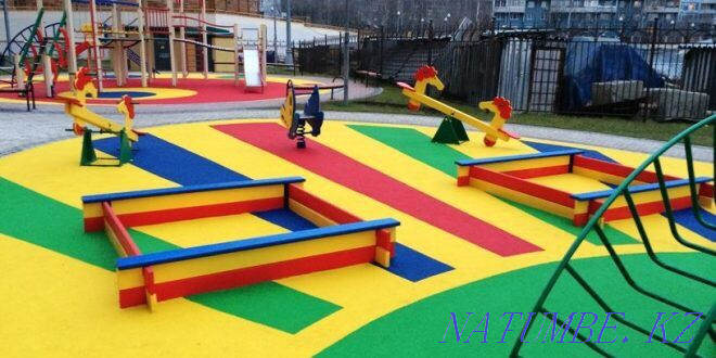 From 4200. Rubber tartan coating for children and sports ground Turkestan - photo 1