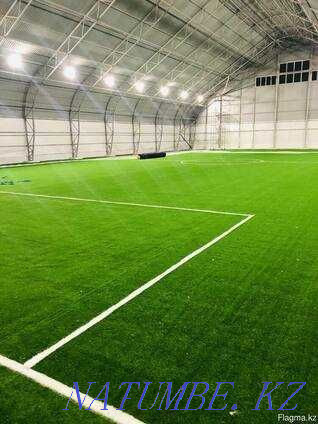 Укладка резиновой крошки. Резиновая покрытие. Тартан искусственный газ Кызылорда - изображение 7