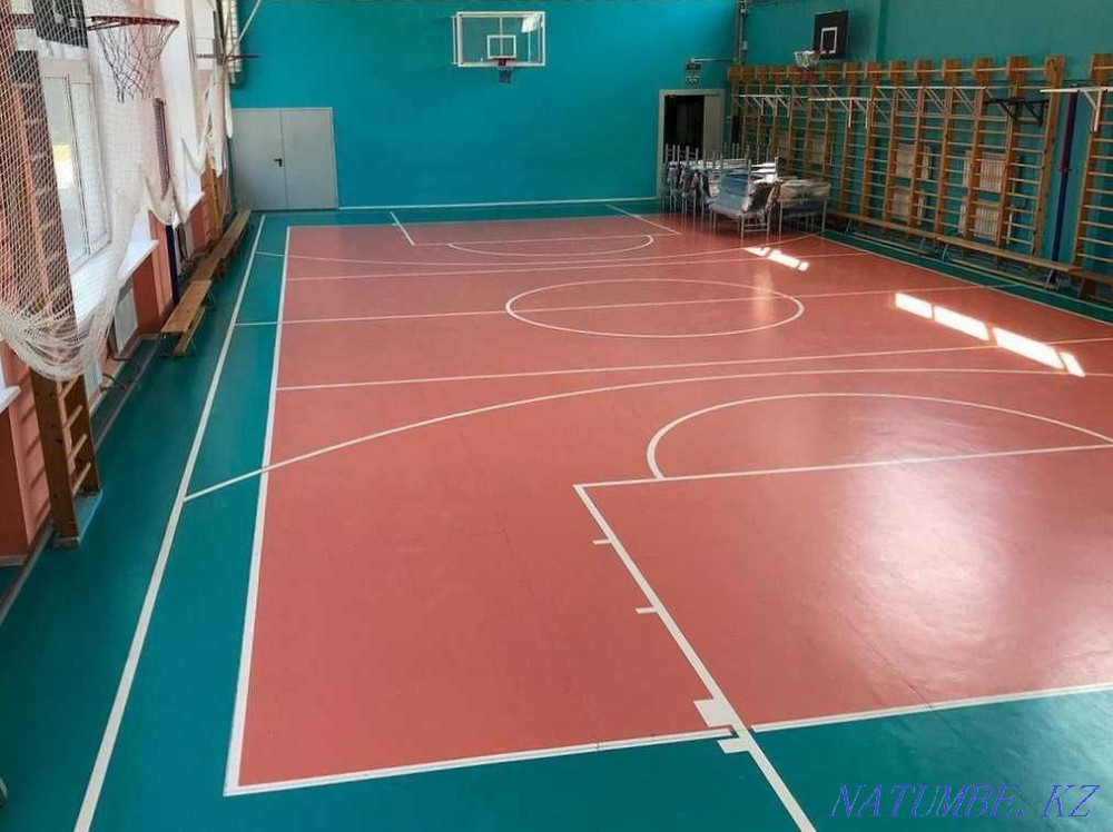 Спорт залдарына арналған спорттық линолеум  Астана - изображение 4