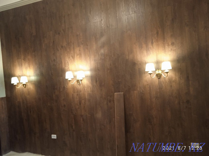 Laying laminate, linoleum, OSB, drywall, tiles Karagandy - photo 1