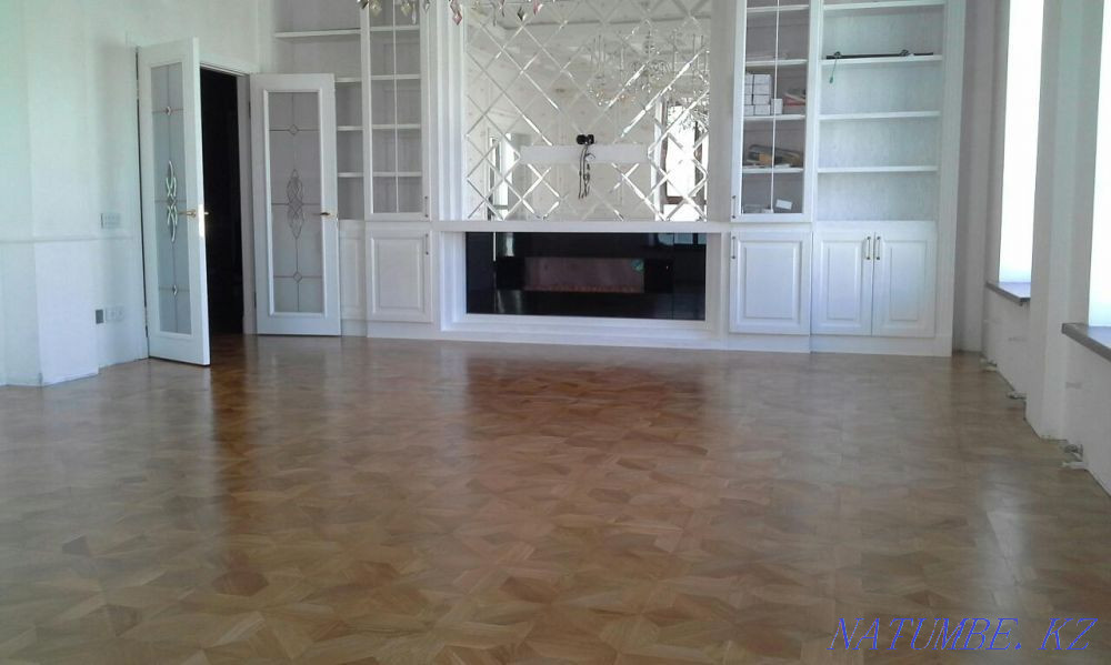 Sanding and restoration of parquet Astana - photo 2