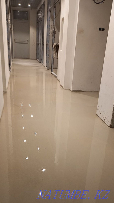 Наливные полы, стяжка, укладка ламината, паркетной доски, установка пл Астана - изображение 1