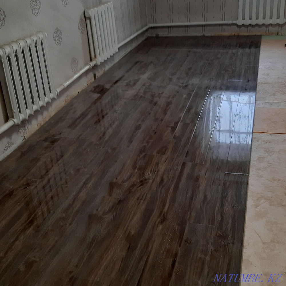 Укладка ламината, настил линолеума плинтуса Караганда - изображение 3